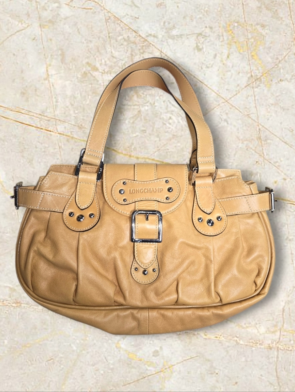 NEW Longchamp Idole Shoulderbag In Camel